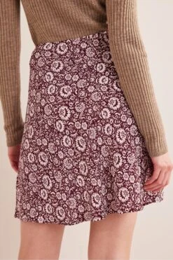 Boden Red Bias Crepe Mini Skirt -Outlet Mode Zyra Store 102229s3