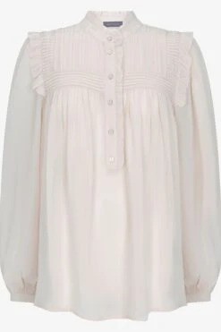 Mint Velvet Pintuck High Neck Blouse -Outlet Mode Zyra Store 123557s5