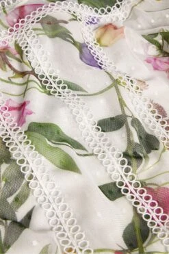 Ted Baker Arelln White High Neck Top With Lace Tapes -Outlet Mode Zyra Store 193473s6