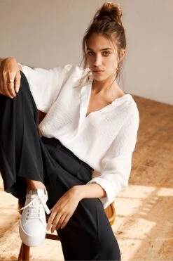 Mint Velvet Oversized Longline Shirt -Outlet Mode Zyra Store 236458s3