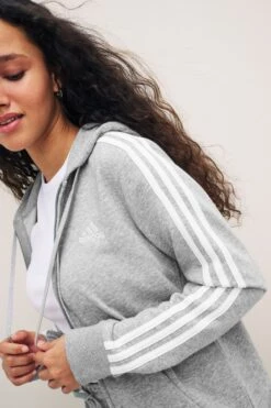 Adidas 3-Stripes Zip Through Hoodie -Outlet Mode Zyra Store 359329s4