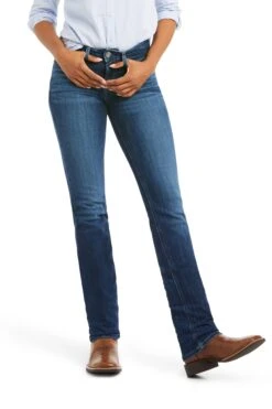 Ariat Blue R.E.A.L. Perfect Rise Abby Straight Jeans -Outlet Mode Zyra Store 429930s3