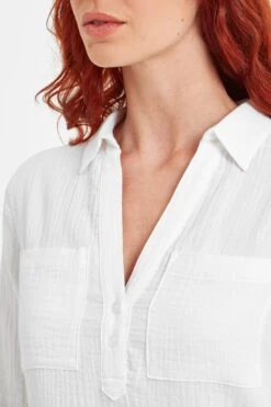 Tog 24 Womens Optic White Summer Shirt -Outlet Mode Zyra Store 506996s6