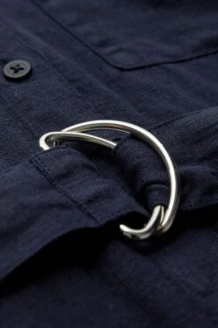 Celtic & Co. Blue Linen Button Through Dress -Outlet Mode Zyra Store 651783s9