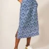 White Stuff Blue Effie Linen Skirt -Outlet Mode Zyra Store 681365s