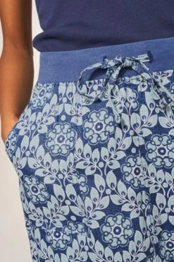 White Stuff Blue Effie Linen Skirt -Outlet Mode Zyra Store 681365s4