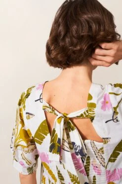 White Stuff Jolene Cotton Midi White Dress -Outlet Mode Zyra Store 693195s5