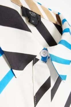 River Island Blue Plus Nip Tuck Longline Shirt -Outlet Mode Zyra Store 697292s7