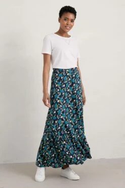 Seasalt Cornwall Navy Blue Guiding Light Skirt -Outlet Mode Zyra Store 716143s3