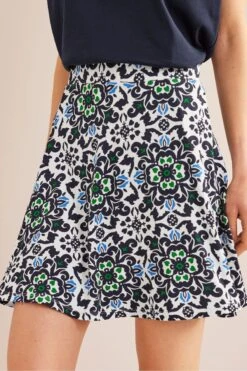 Boden Blue Jersey Wrap Mini Skirt -Outlet Mode Zyra Store 759653s3