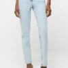 River Island Blue Denim High Rise Slim Mom Jeans -Outlet Mode Zyra Store 850002s