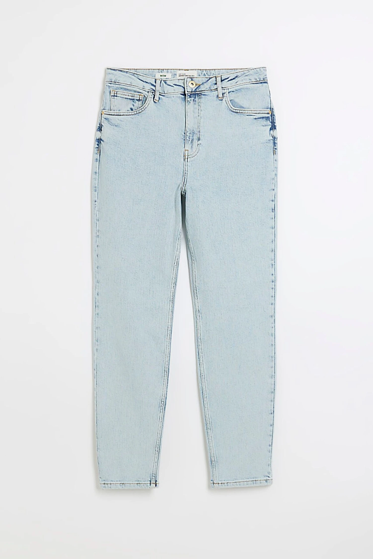 River Island Blue Denim High Rise Slim Mom Jeans 8 River Island Blue Denim High Rise Slim Mom Jeans - Image 6