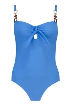 F&F Blue Swimsuit With Trim On Strap -Outlet Mode Zyra Store 921933s5