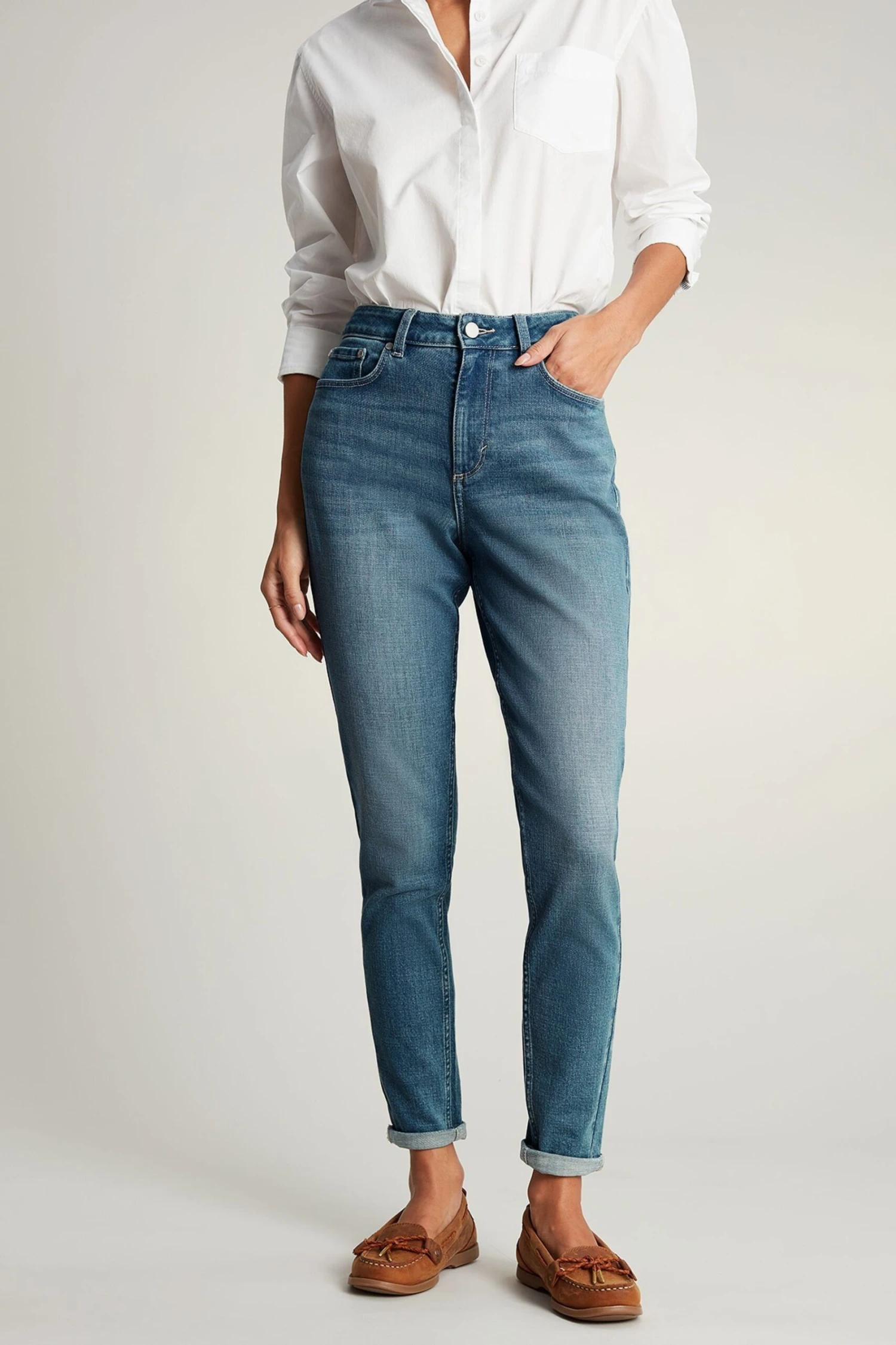 Joules Blue Monroe High Rise Stretch Skinny Jeans 3 Joules Blue Monroe High Rise Stretch Skinny Jeans