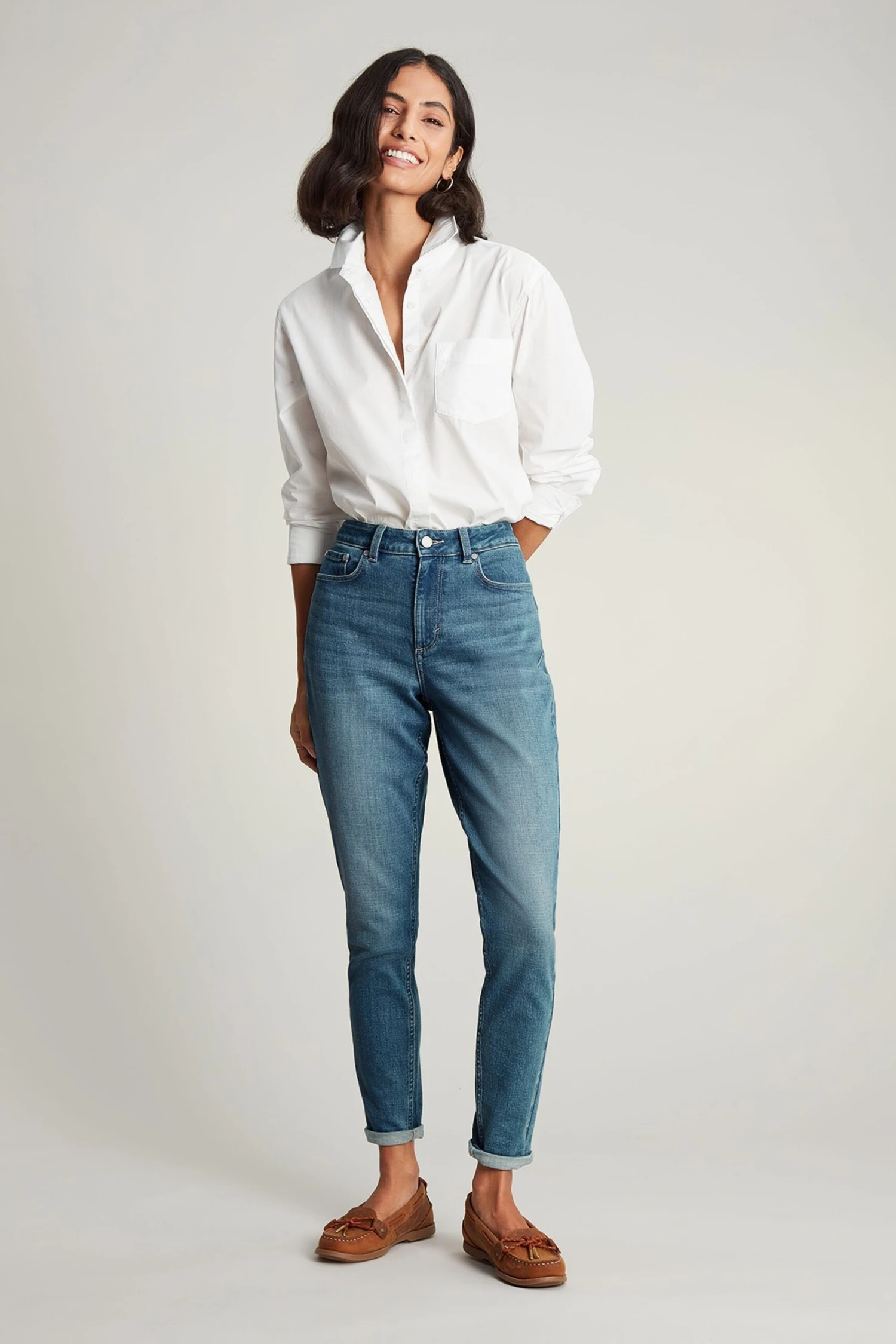 Joules Blue Monroe High Rise Stretch Skinny Jeans 5 Joules Blue Monroe High Rise Stretch Skinny Jeans - Image 3