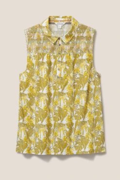 White Stuff Green Gianna Cotton Shirt 12 White Stuff Green Gianna Cotton Shirt -Outlet Mode Zyra Store A90844s5