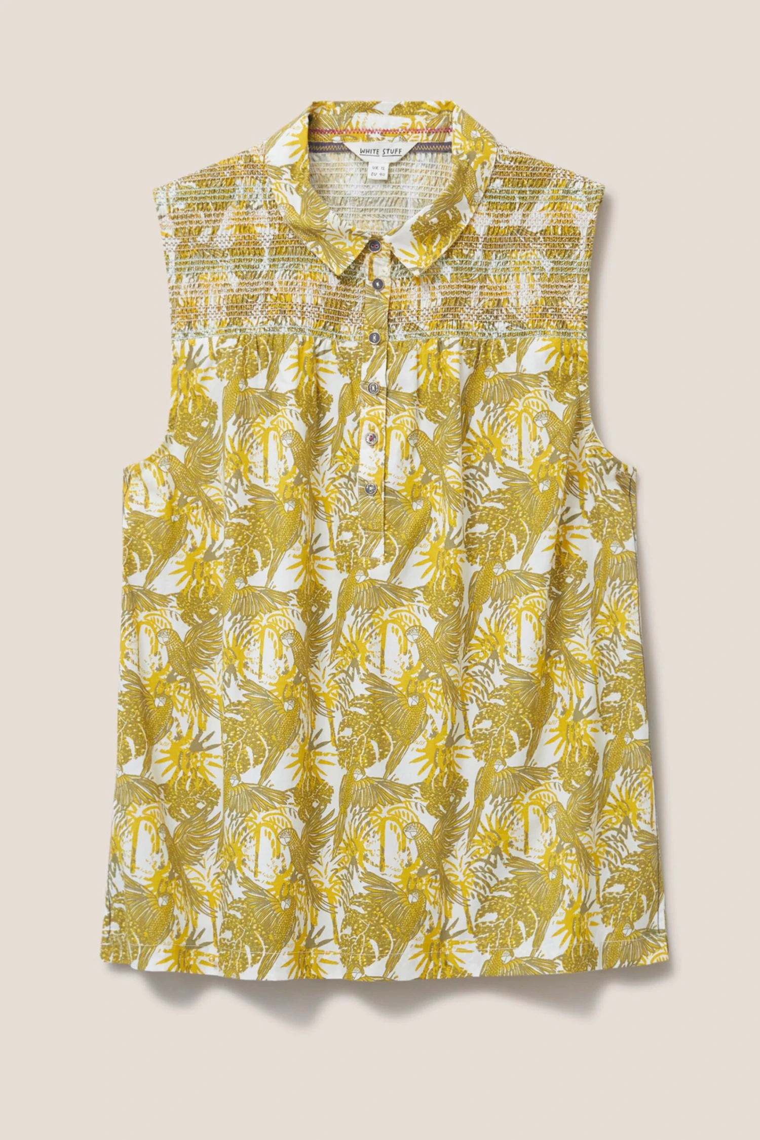 White Stuff Green Gianna Cotton Shirt 7 White Stuff Green Gianna Cotton Shirt - Image 5