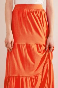 Boden Red Jersey Maxi Skirt -Outlet Mode Zyra Store C08352s4