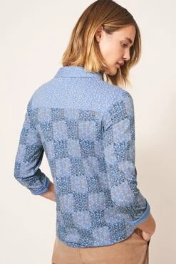 White Stuff Annie Jersey White Shirt -Outlet Mode Zyra Store C09579s3