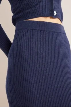 Boden Blue Merino Knit Midi Skirt -Outlet Mode Zyra Store C22848s3