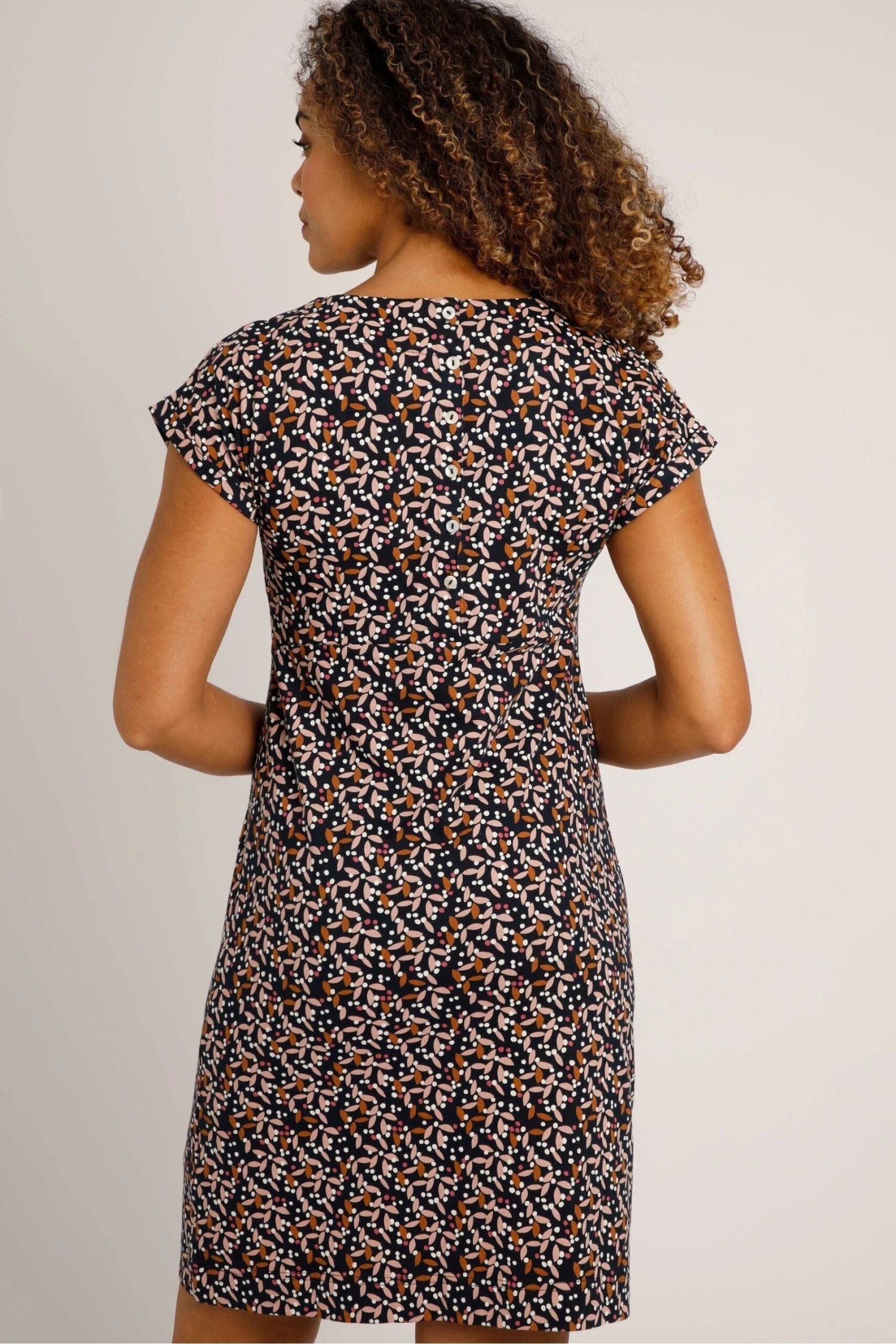 Weird Fish Tallahassee Organic Printed Jersey Dress 4 Weird Fish Tallahassee Organic Printed Jersey Dress - Image 2