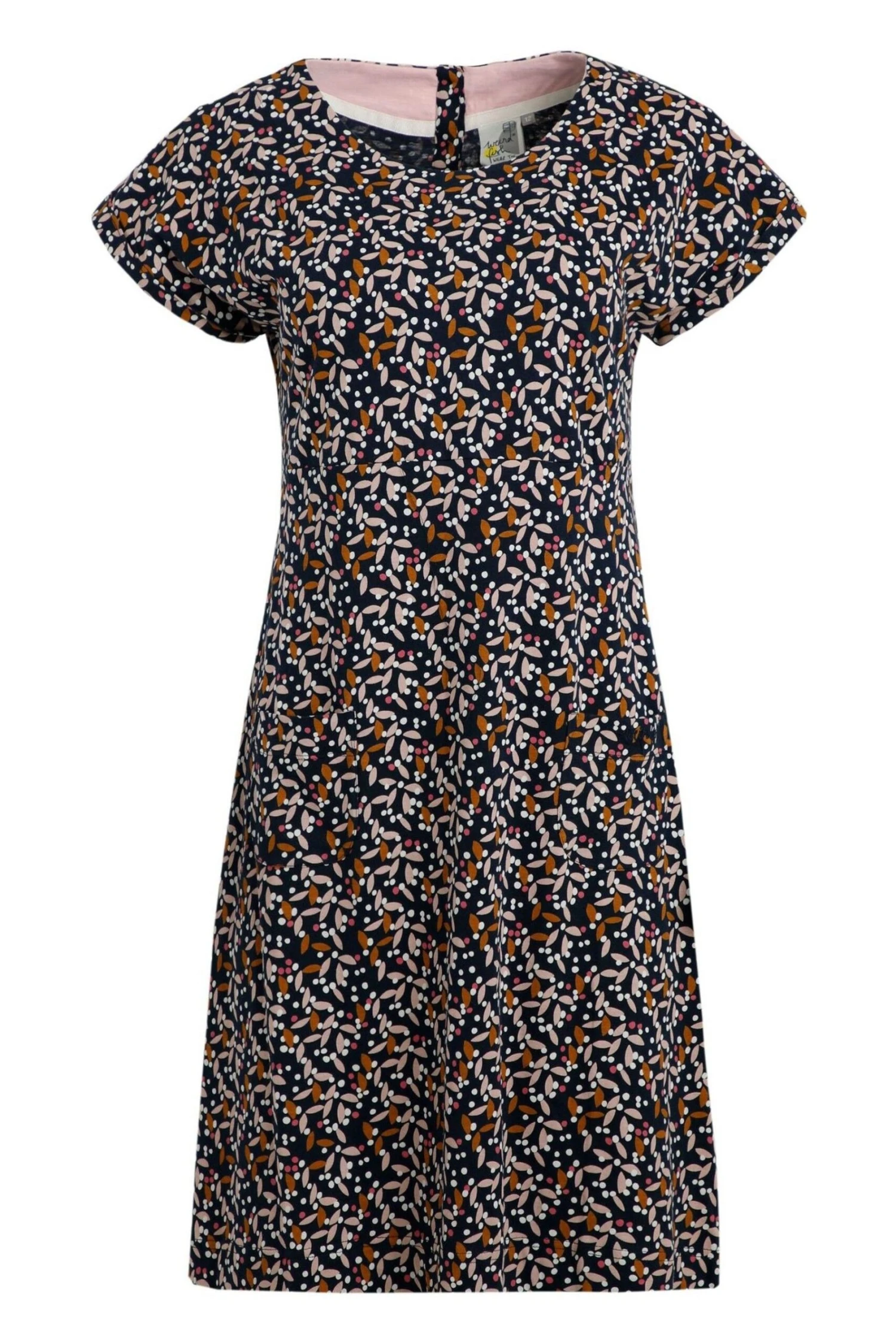 Weird Fish Tallahassee Organic Printed Jersey Dress 6 Weird Fish Tallahassee Organic Printed Jersey Dress - Image 4