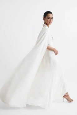 Reiss Grace Maxi Dress With Cape -Outlet Mode Zyra Store C38 786s6