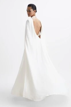 Reiss Grace Maxi Dress With Cape -Outlet Mode Zyra Store C38 786s8