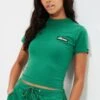 Ellesse Green Chelu Crop T-Shirt -Outlet Mode Zyra Store C44400s