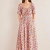 Boden Pink Scoop Neck Midi Dress -Outlet Mode Zyra Store C45502s