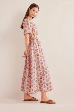 Boden Pink Scoop Neck Midi Dress -Outlet Mode Zyra Store C45502s3