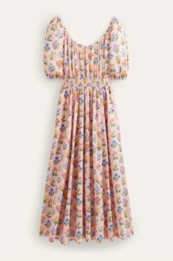 Boden Pink Scoop Neck Midi Dress -Outlet Mode Zyra Store C45502s6