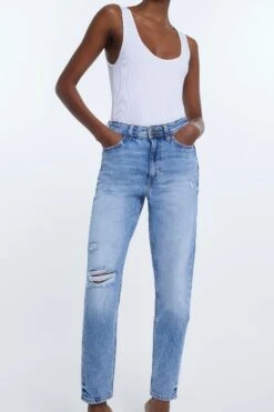 River Island Medium High Rise Mom Jeans -Outlet Mode Zyra Store C48364s3