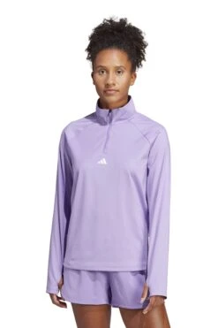 Adidas Hyperglam 1/4 Zip Long Sleeve Top