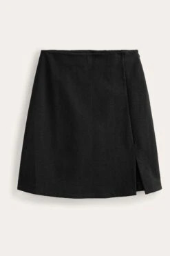 Boden Side Split Jersey Black Mini Skirt -Outlet Mode Zyra Store C66685s5