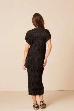 Next Short Sleeve Plisse Midi Dress -Outlet Mode Zyra Store C71367s3