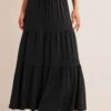 Boden Petite Jersey Maxi Black Skirt -Outlet Mode Zyra Store C94546s