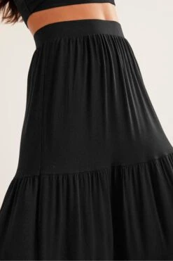 Boden Petite Jersey Maxi Black Skirt -Outlet Mode Zyra Store C94546s4