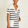 Next Short Sleeve Notch V-Neck Jersey Pocket Detail Dress
