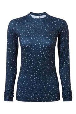 Tog 24 Womens Blue Snowdon Thermal Spot Crewneck Base Layer -Outlet Mode Zyra Store D07778s6