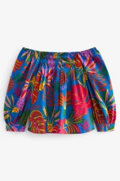 Next Off The Shoulder Square Neck Long Sleeve Top -Outlet Mode Zyra Store D21566s5