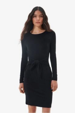 Barbour International Barbour® International Woodvale Long Sleeved Black Dress -Outlet Mode Zyra Store D25916s5
