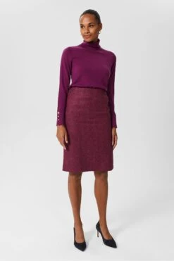 Hobbs Purple Daphne Skirt