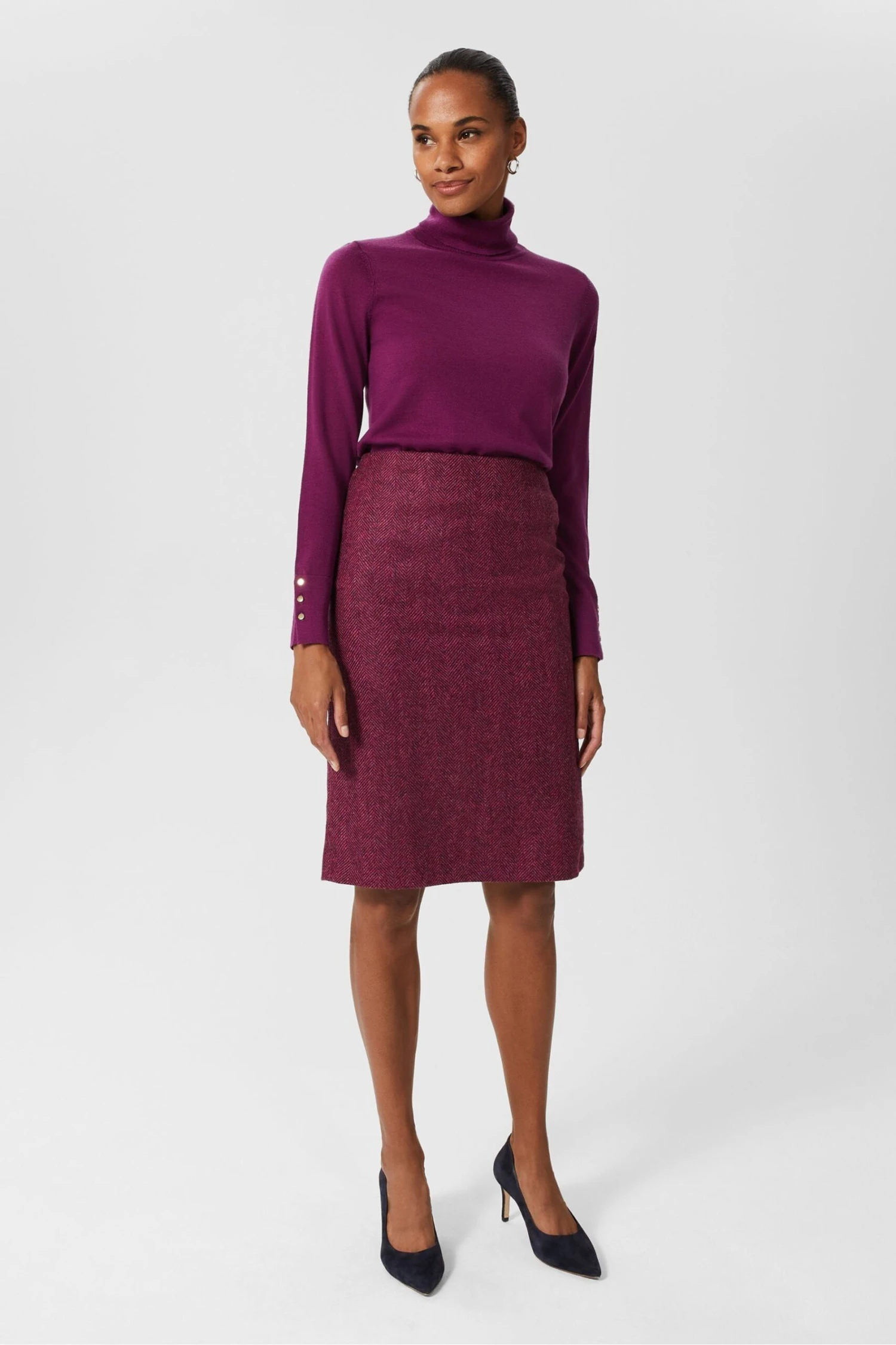 Hobbs Purple Daphne Skirt 2 Hobbs Purple Daphne Skirt