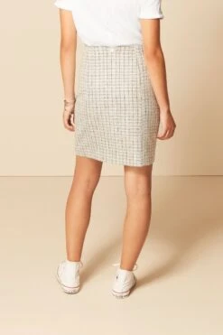 Next Blue Tweed Mini Skirt -Outlet Mode Zyra Store D32863s4