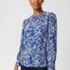 Hobbs Blue Fern Printed Blouse -Outlet Mode Zyra Store D43217s