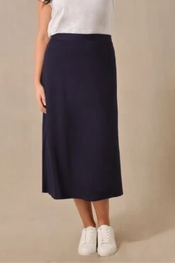 Live Unlimited Blue Curve Jersey Midi Skirt 9 Live Unlimited Blue Curve Jersey Midi Skirt -Outlet Mode Zyra Store D49088s3