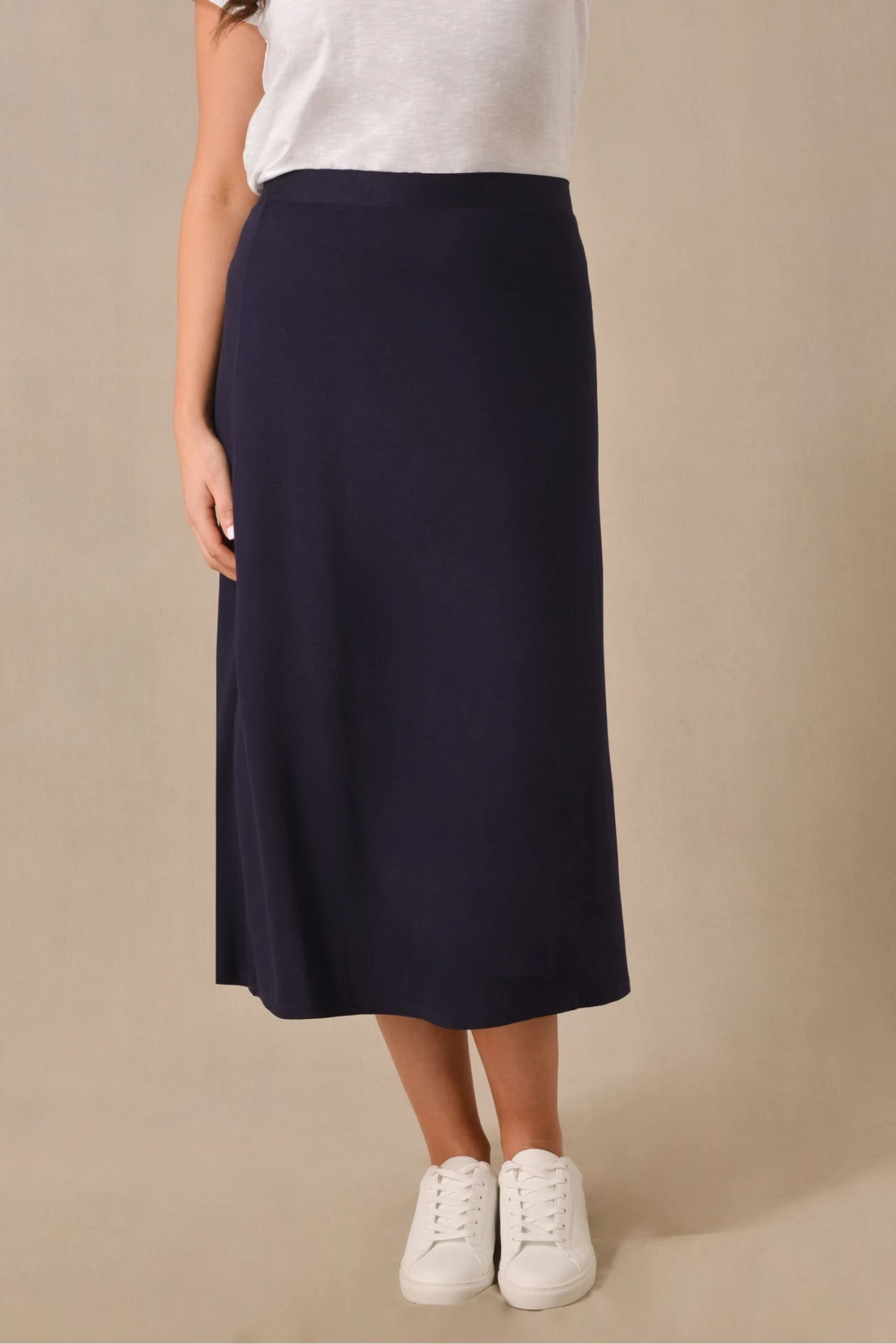 Live Unlimited Blue Curve Jersey Midi Skirt 5 Live Unlimited Blue Curve Jersey Midi Skirt - Image 3