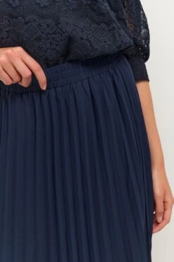 Kaffe Blue Gitta Midi Plisse Skirt -Outlet Mode Zyra Store D51 666s4