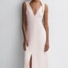 Reiss Lila Bridesmaid Twist Detail Midi Dress -Outlet Mode Zyra Store D54 762s